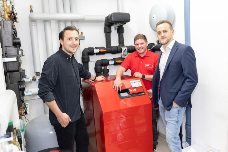 Erwärmepumpe Thermalia twin von Hoval im Mehrparteienhaus