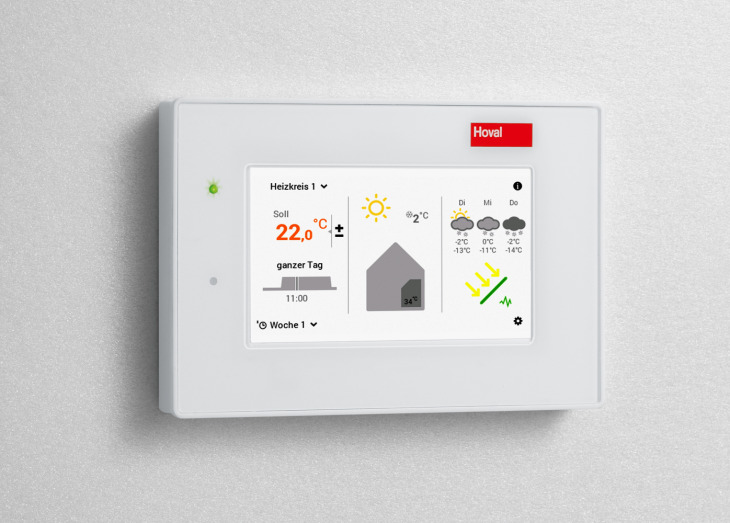 TopTronic® E Bedienmoduk mit dem EnergyManager PV smart.